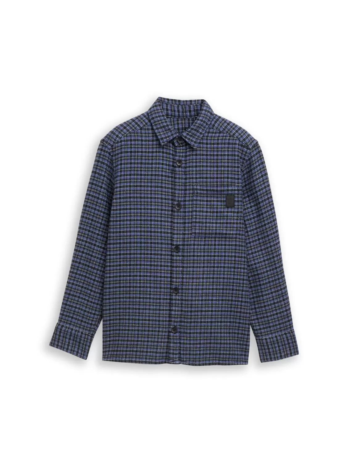 checked shirt - 39095/black purple mini check d