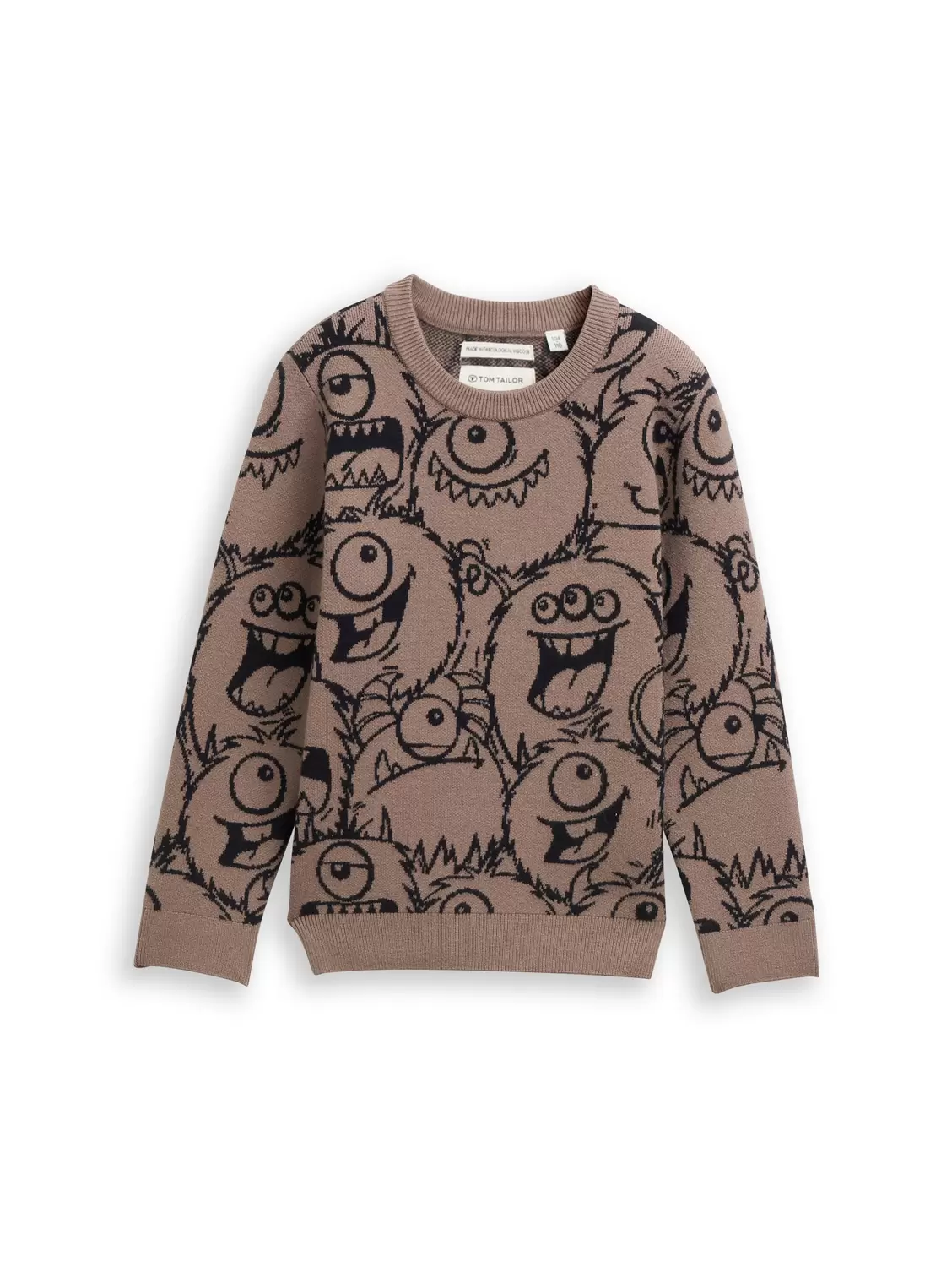 jacquard knit pullover