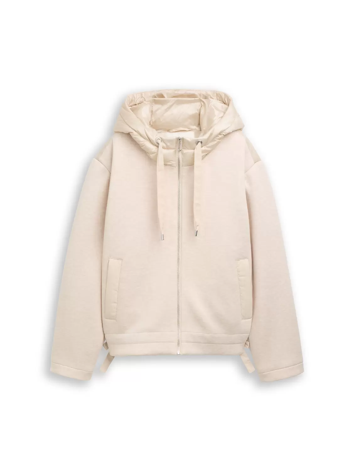 hooded scuba hybrid jacket