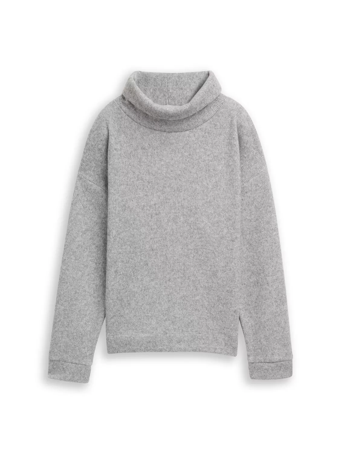 Sweatshirt cosy rib roll neck