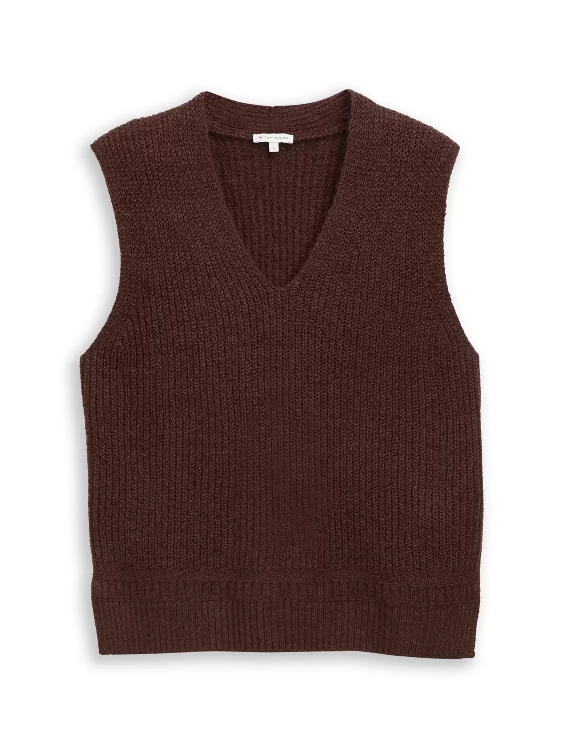 knit v-neck vest