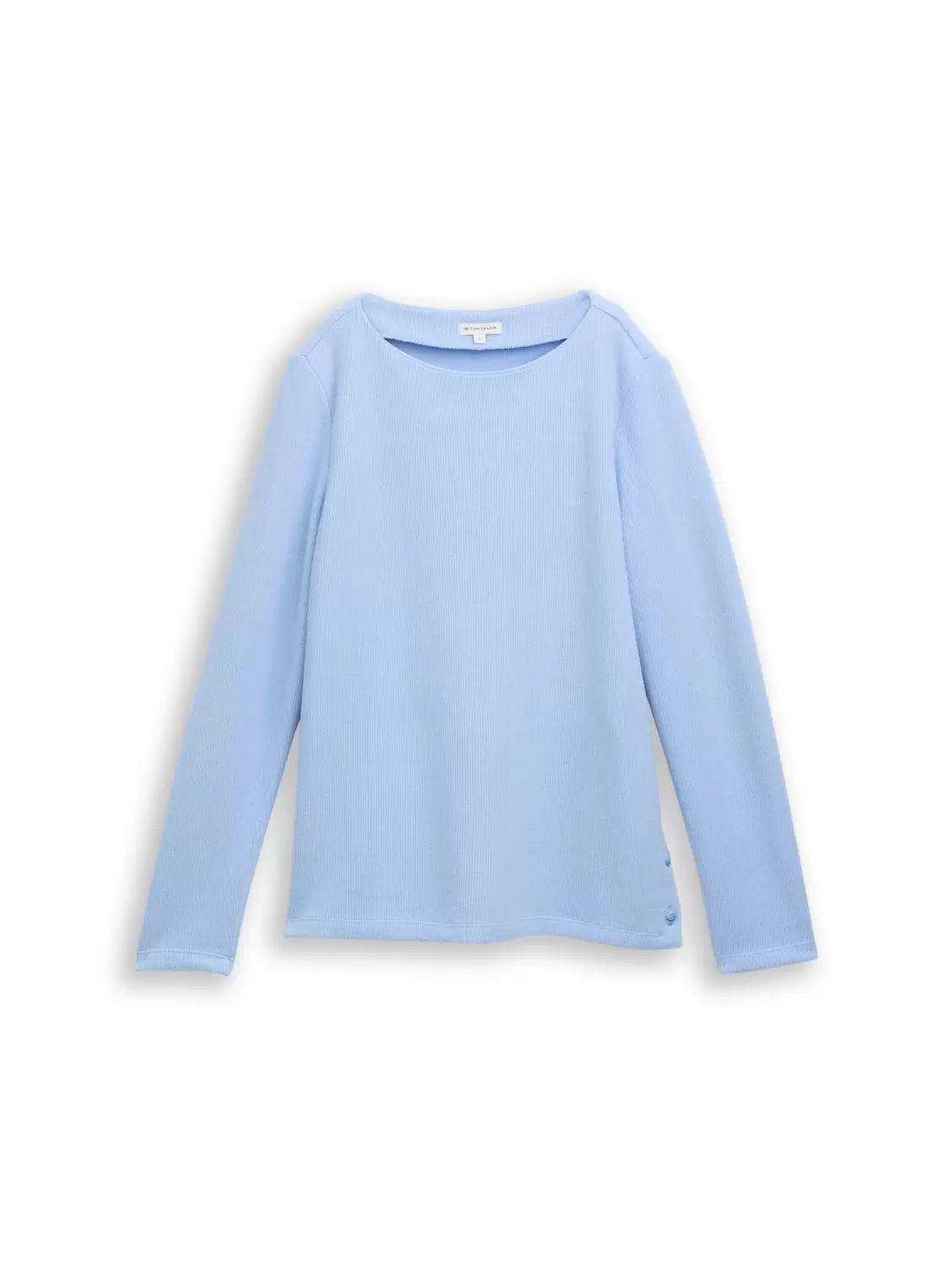 Sweatshirt cosy rib - 40024/mid blue melange