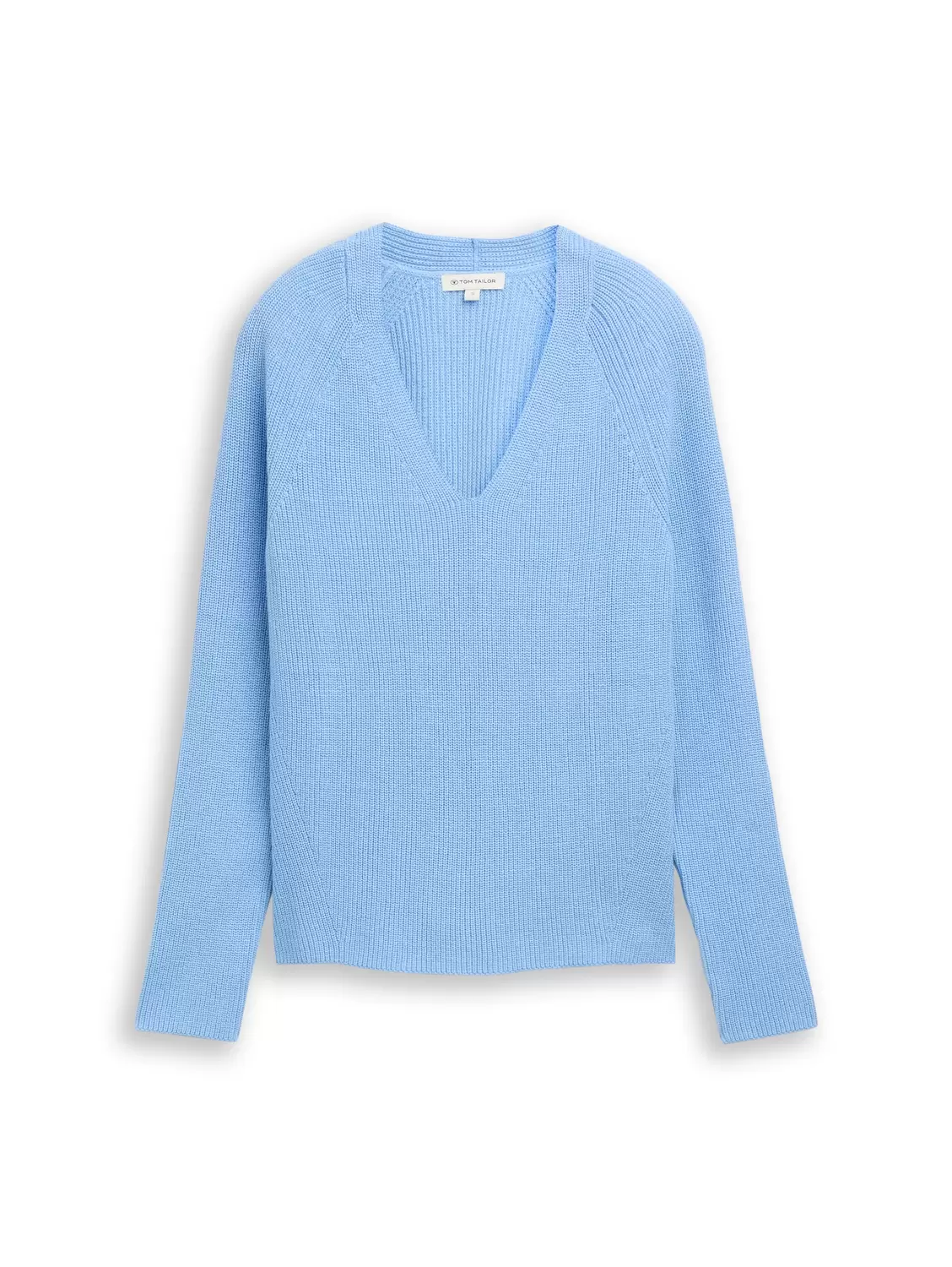 Knit rib v-neck sweater female