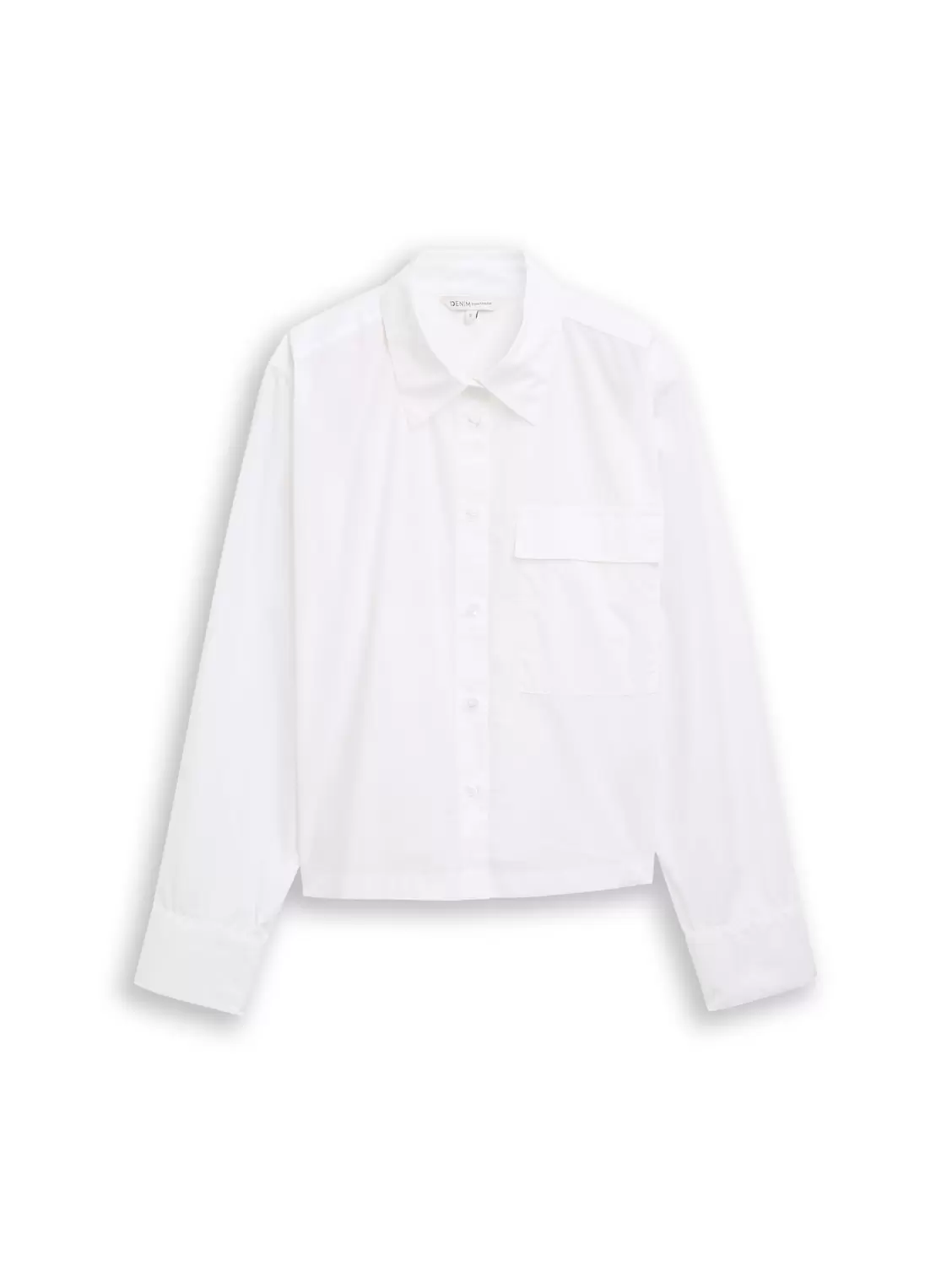 boxy poplin shirt with details