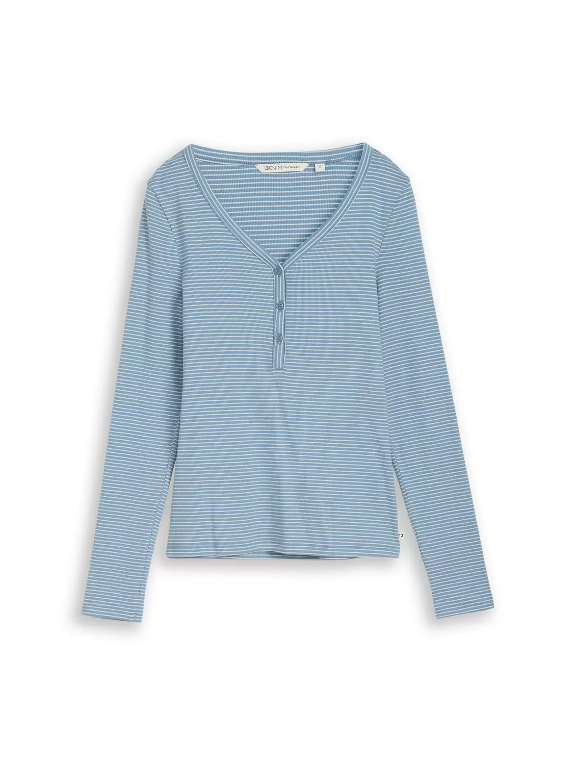 Striped henley T-shirt female