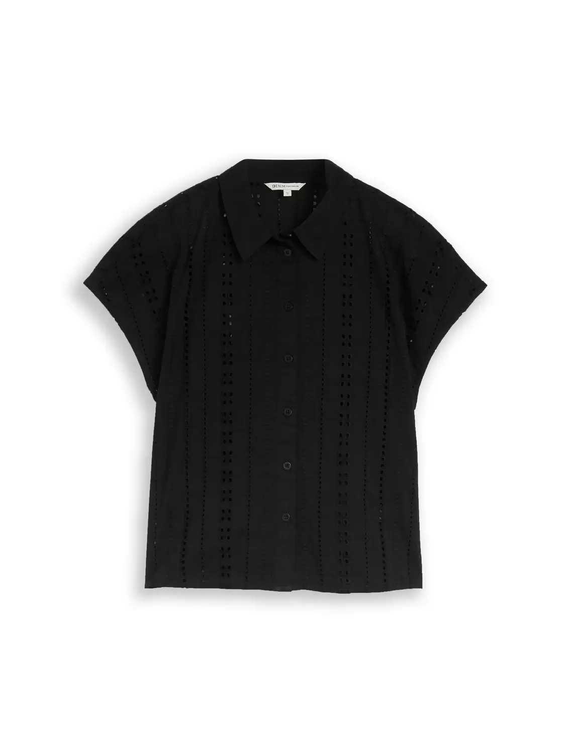 Embroidered cotton blouse female