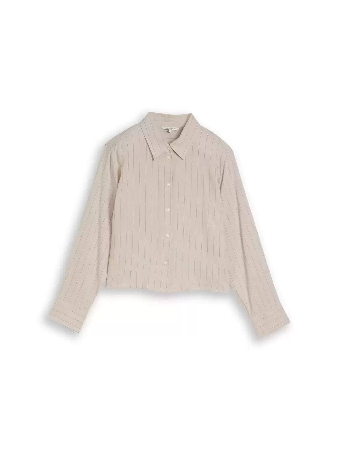 Linen mix shirt with ribbon female