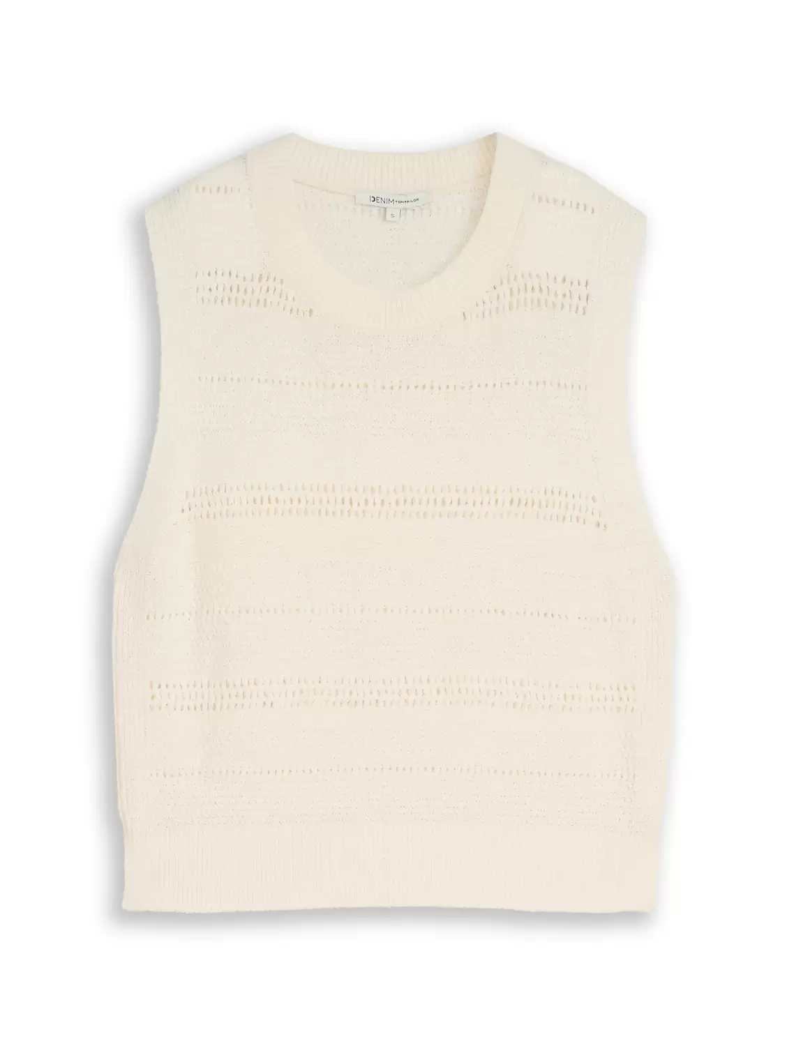 knit open structure vest