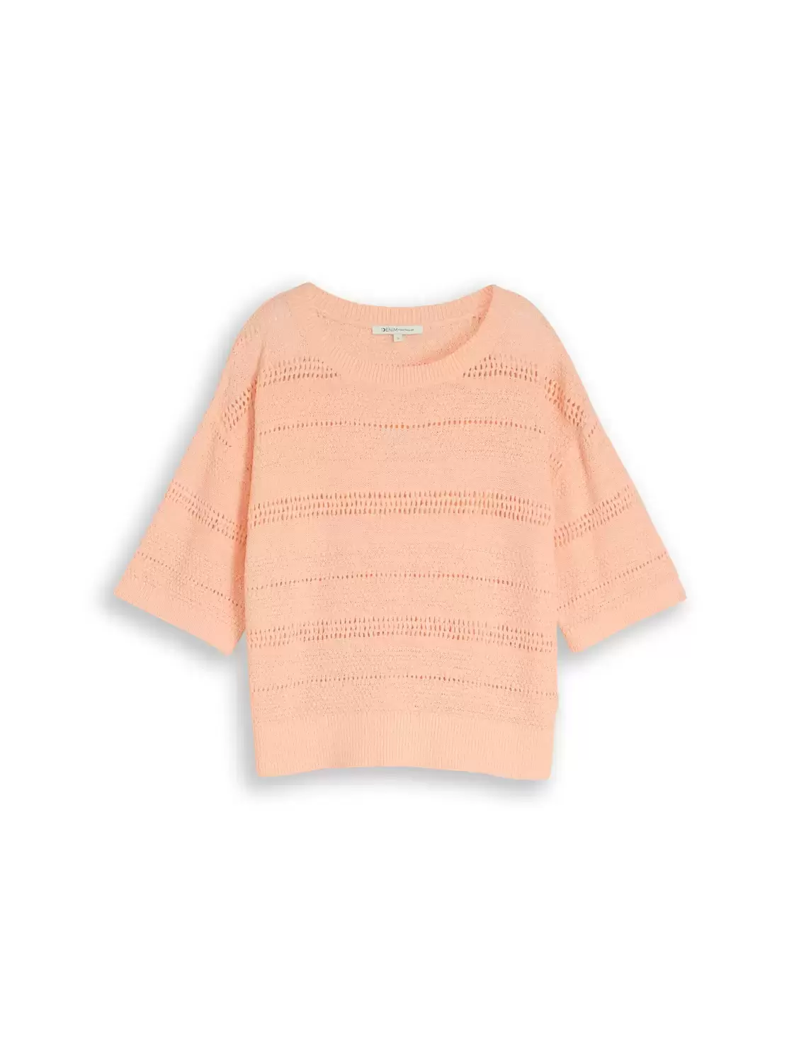 knit open structure pullover