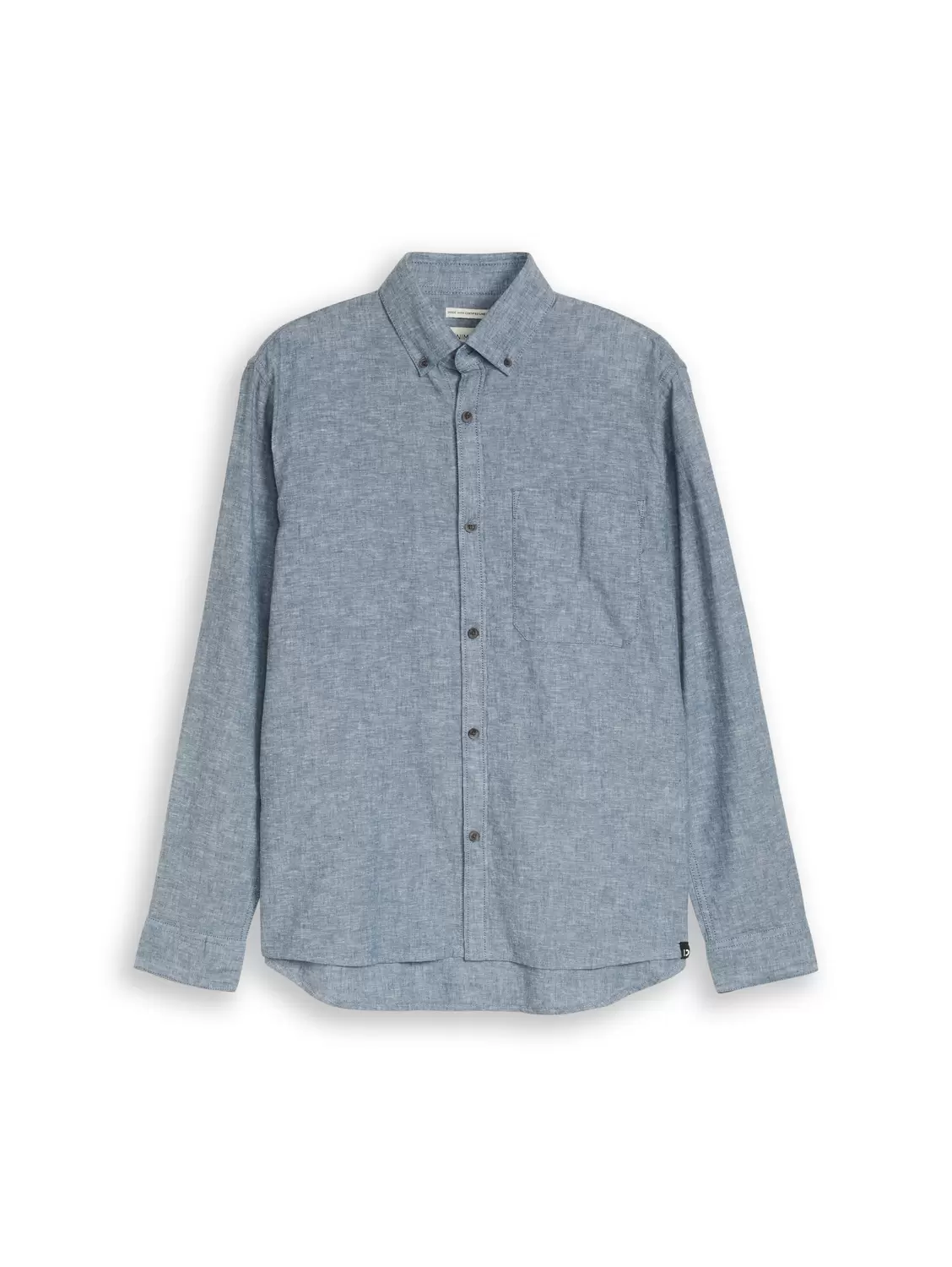 Relaxed cotton linen shirt male