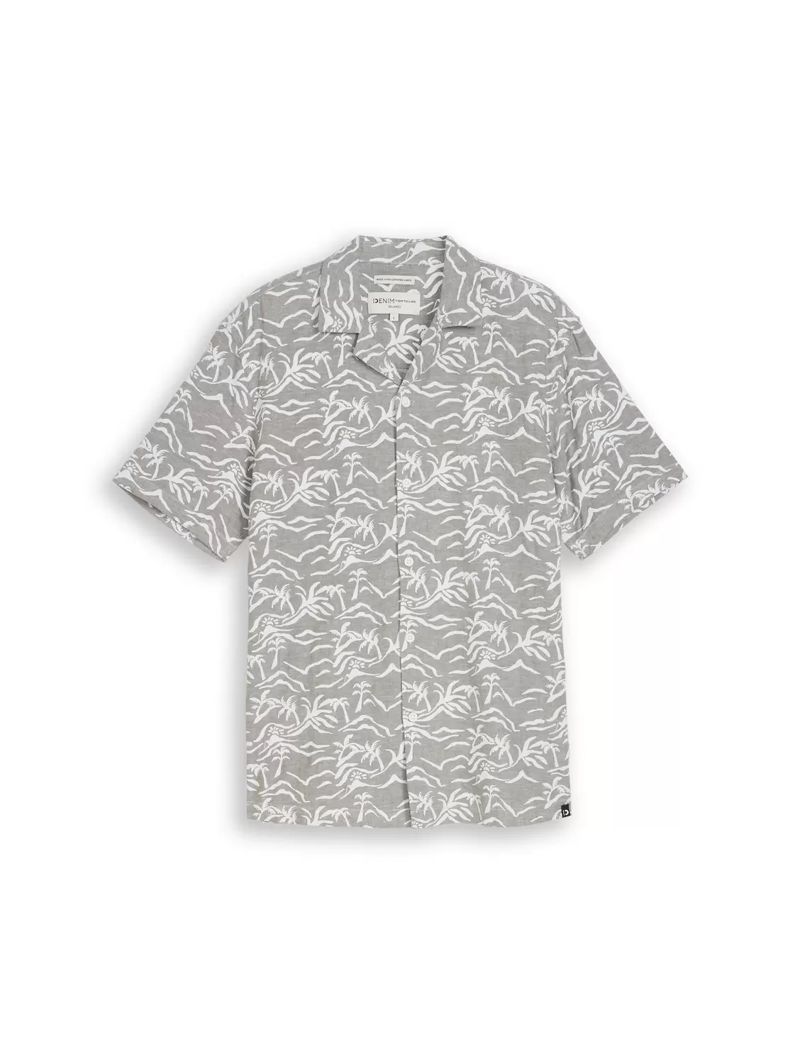 relaxed printed viscose linen