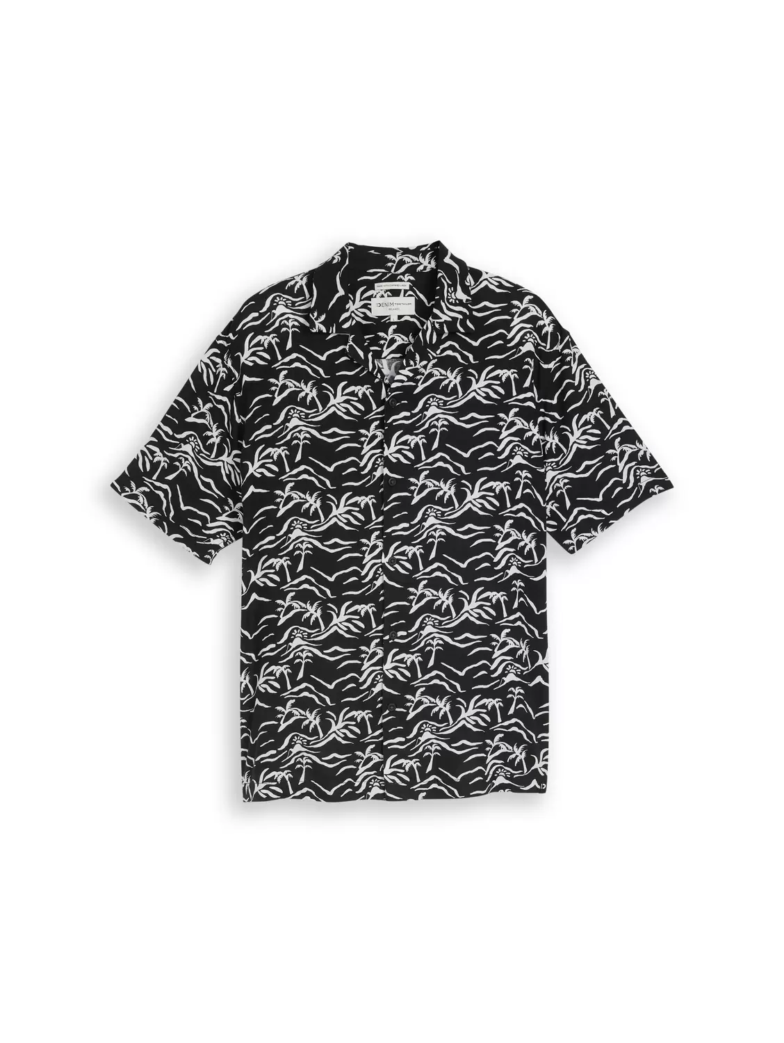 relaxed printed viscose linen