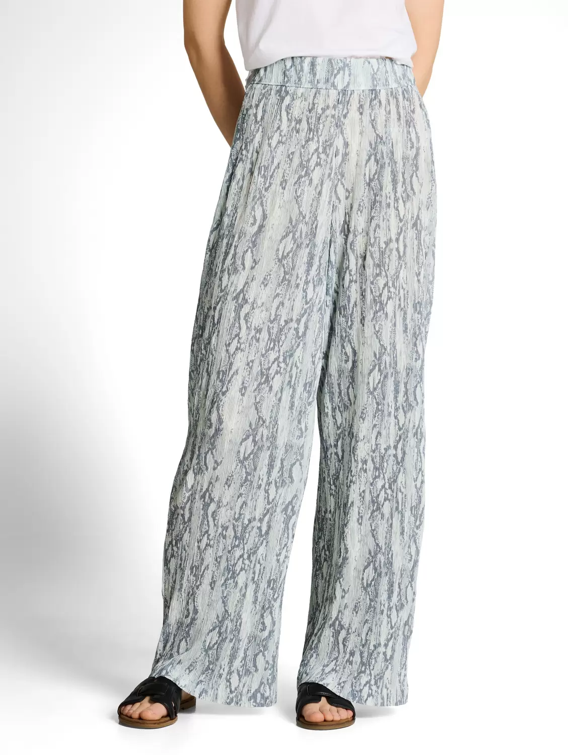 wide leg snake pants