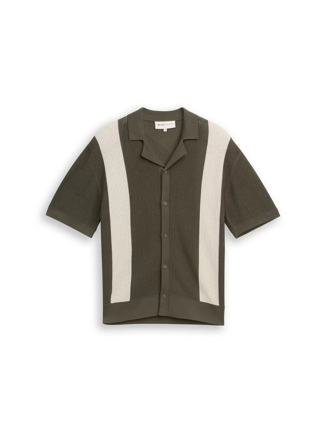 Open knit polo male