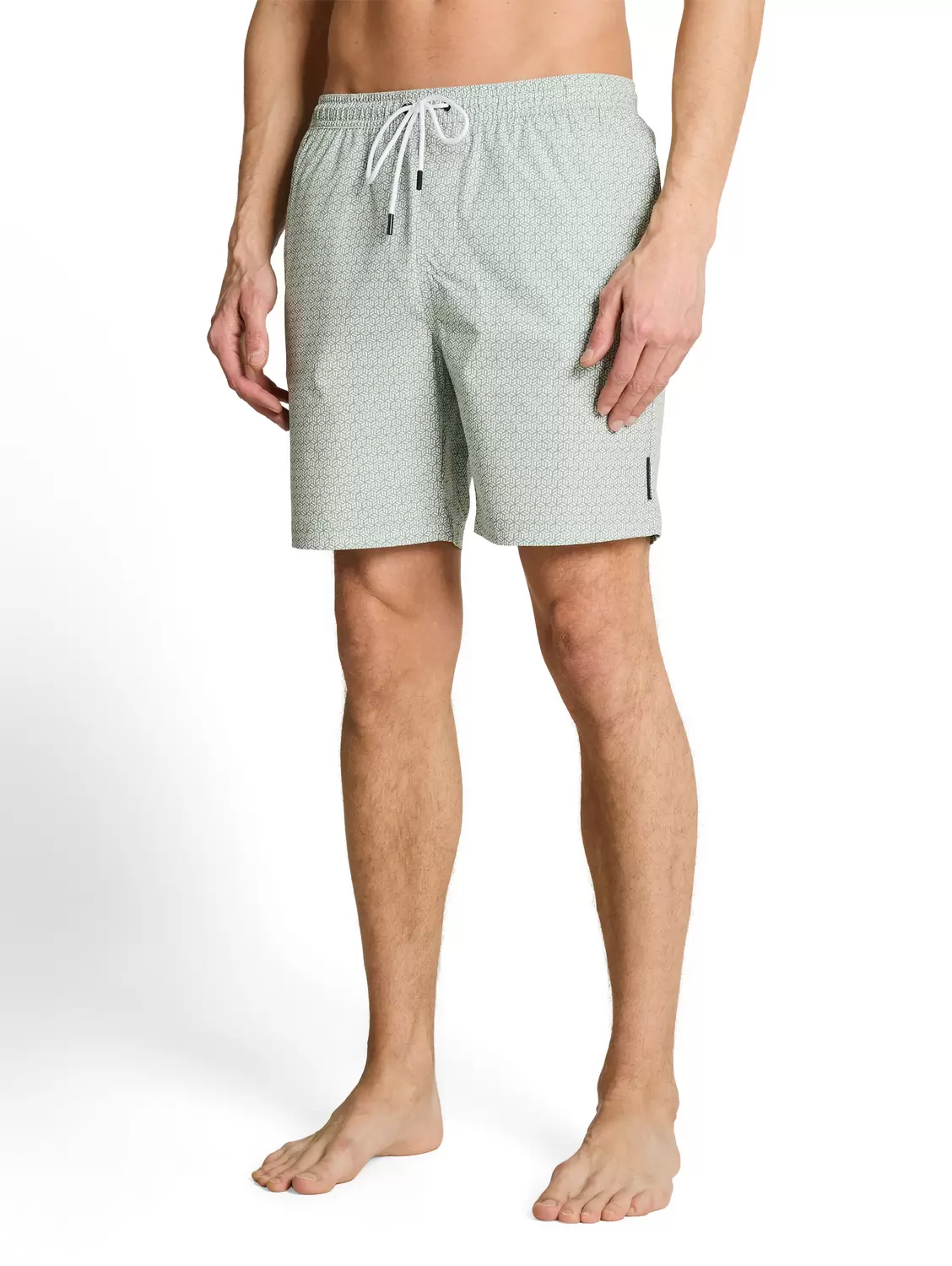 printed swim shorts