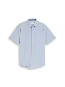 striped poplin shirt