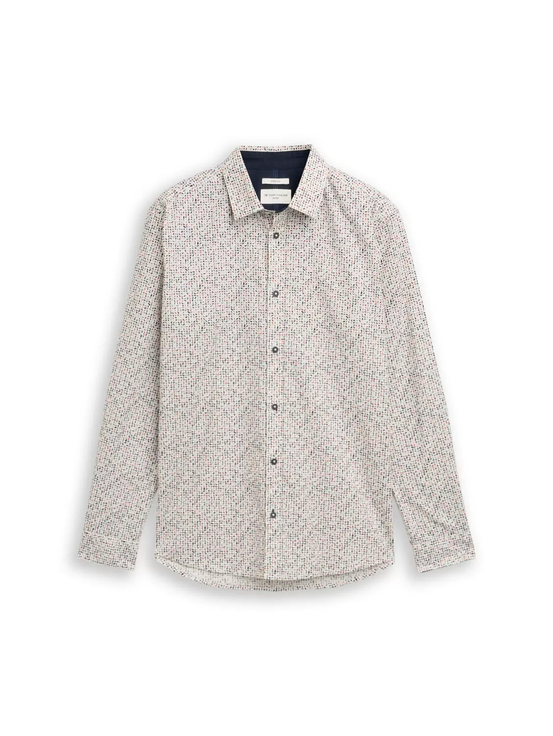 Fitted printed shirt male