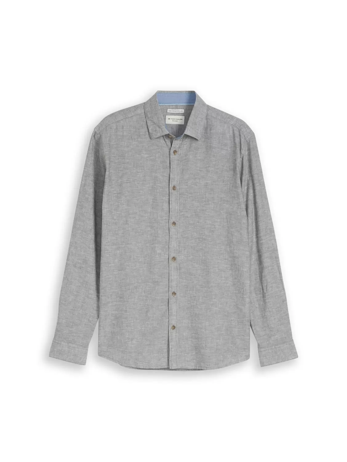 Cotton linen shirt male