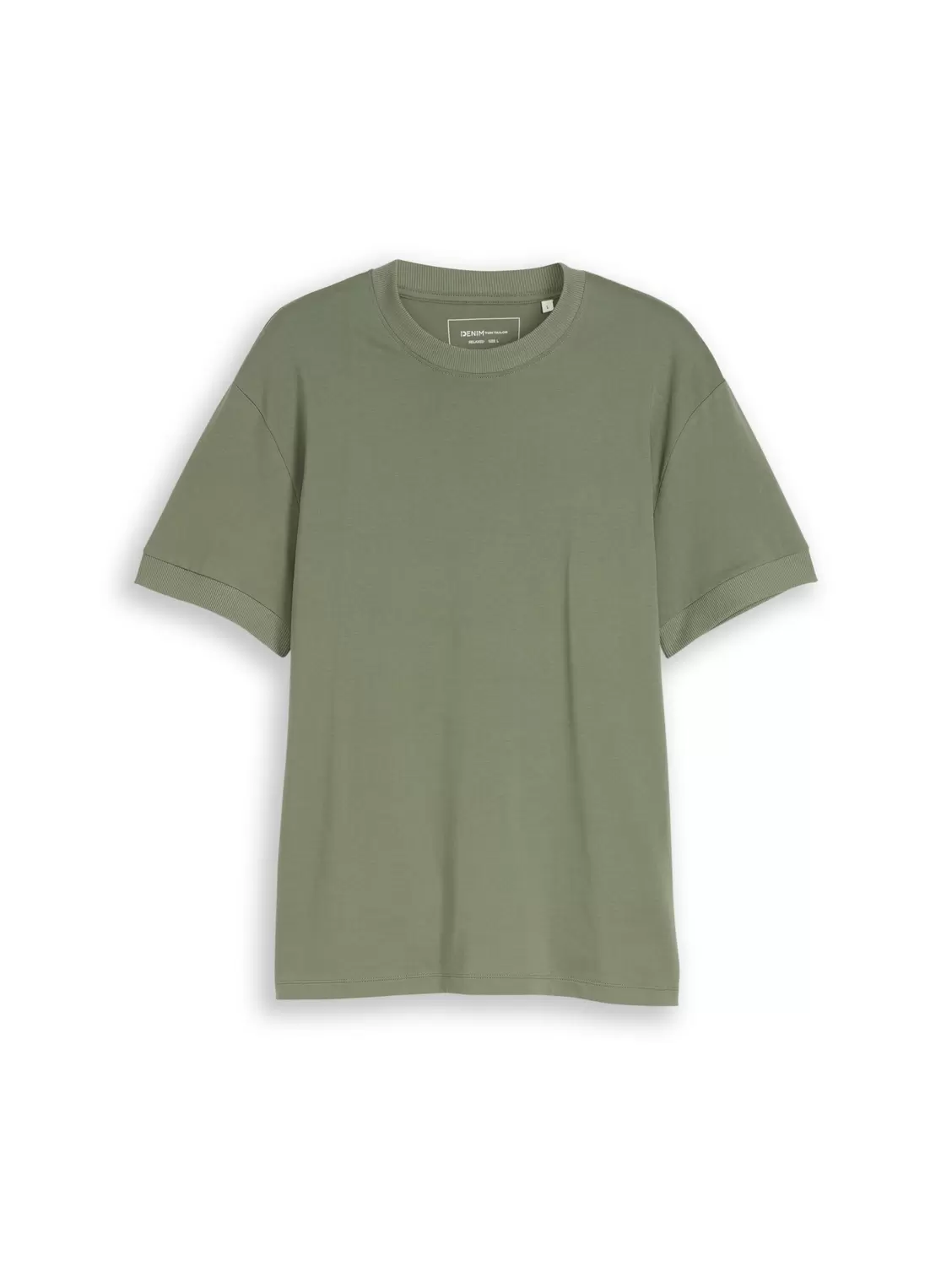 relaxed rib sleeve t-shirt