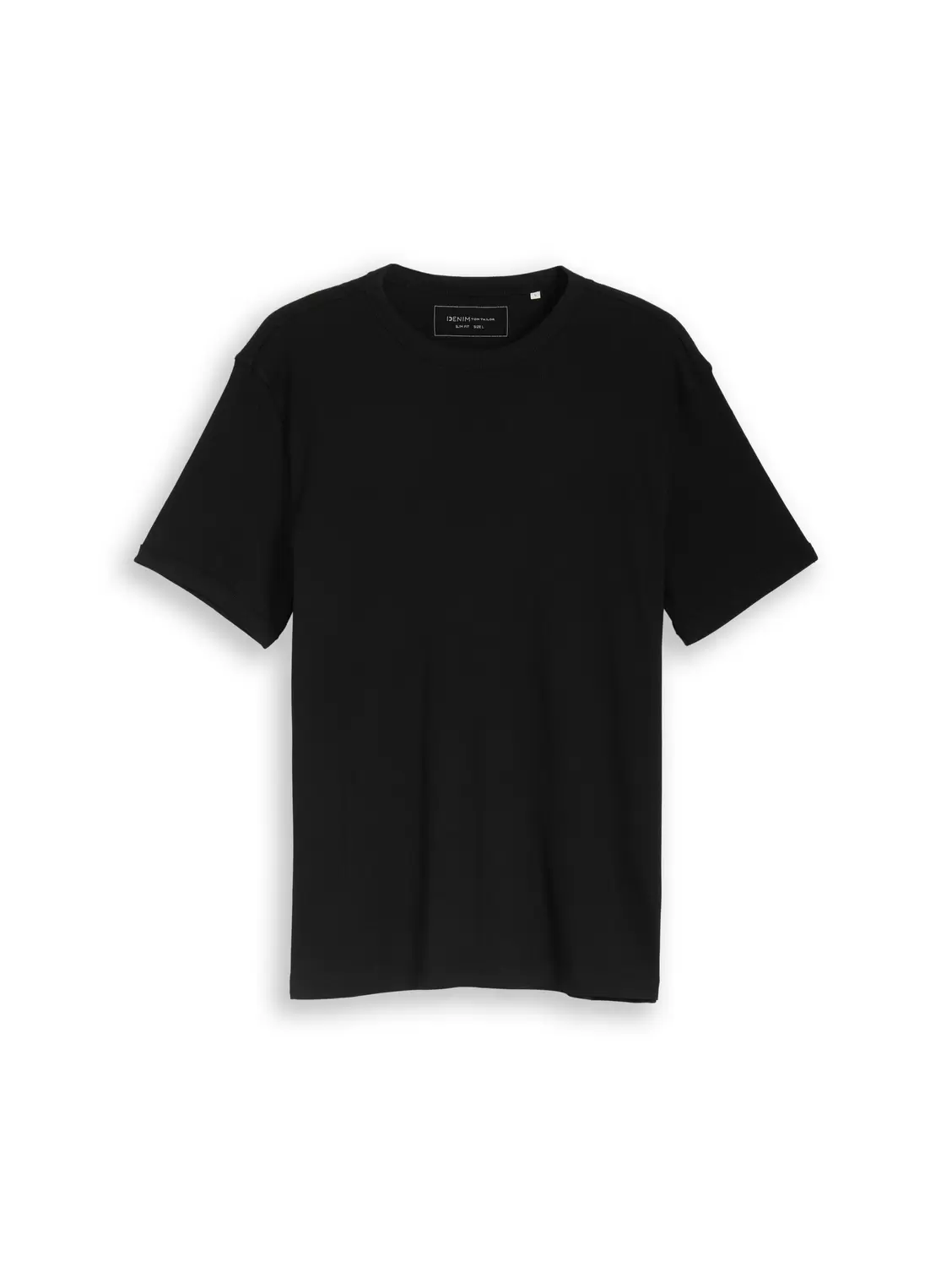 Slim Fit T-Shirt mit Rippstruktur
