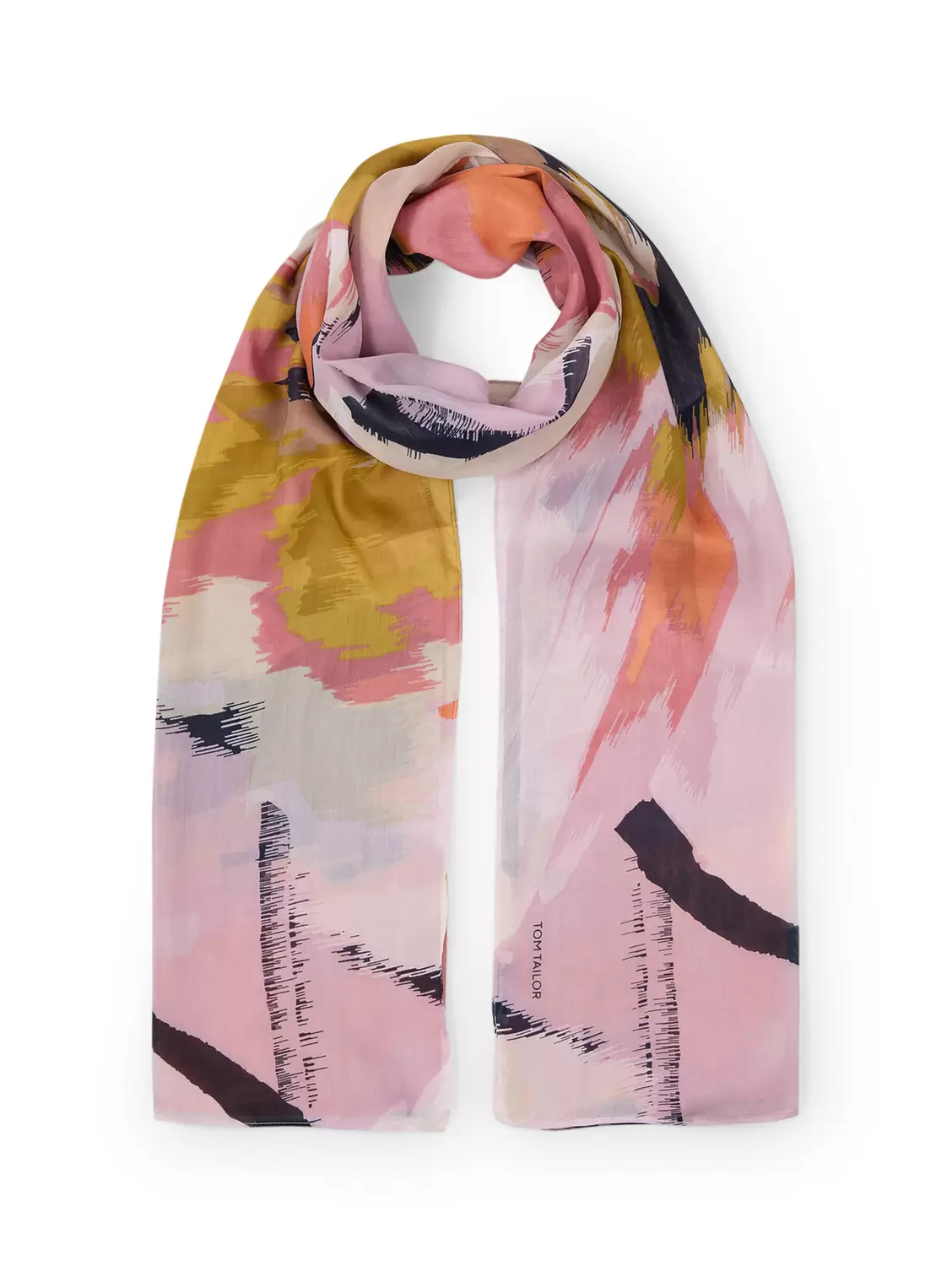 printed flower scarf
