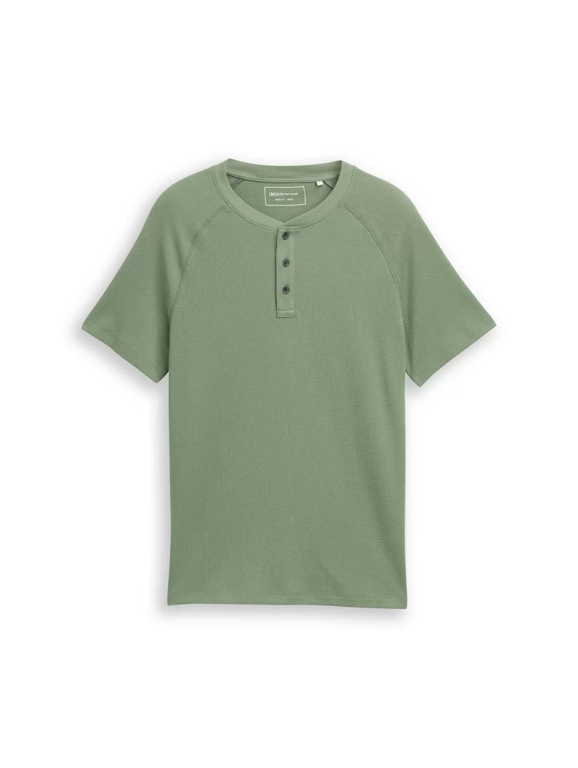 XXL structured raglan henley male