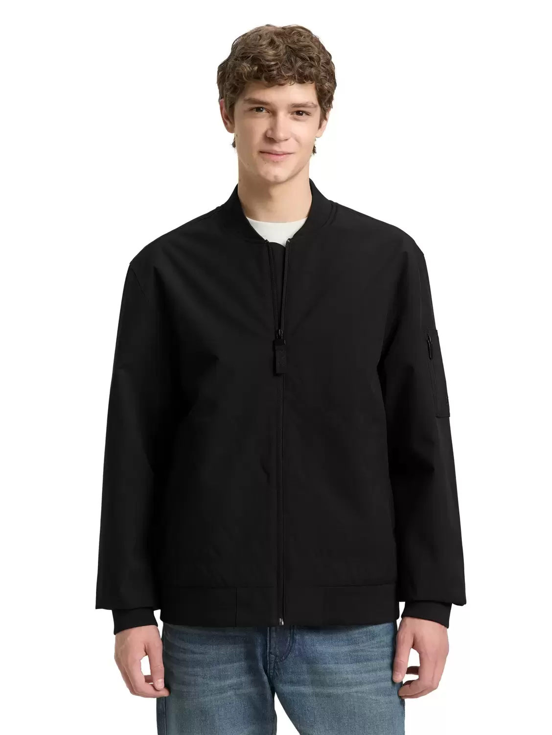 Bomberjacke aus wasserabweisendem Material