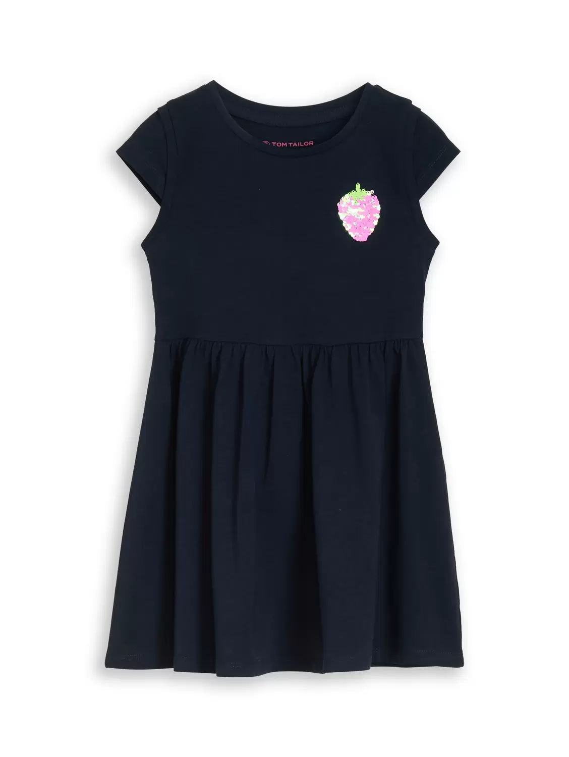 reversible sequin jersey dress