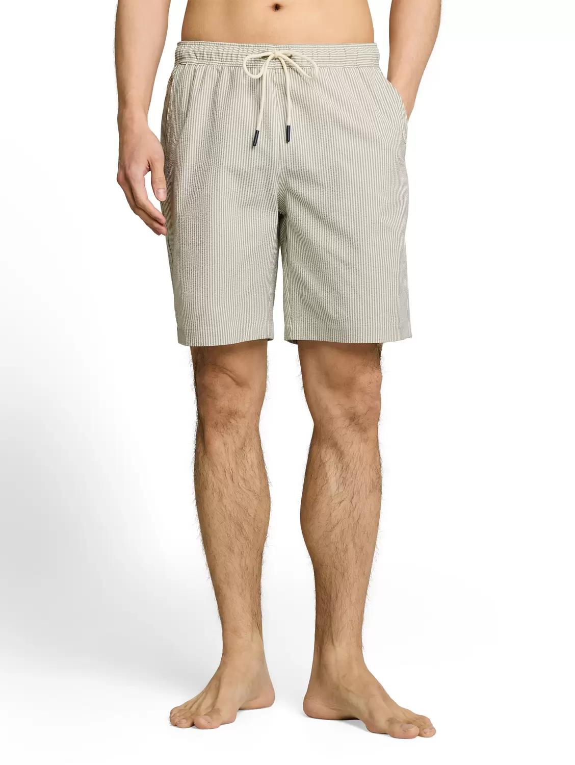 seersucker swim shorts