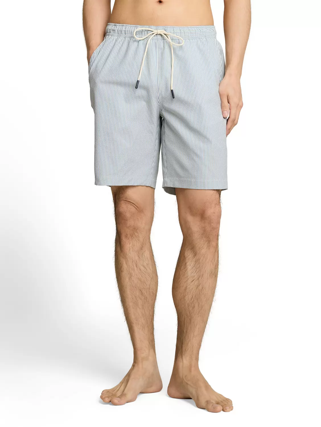 seersucker swim shorts