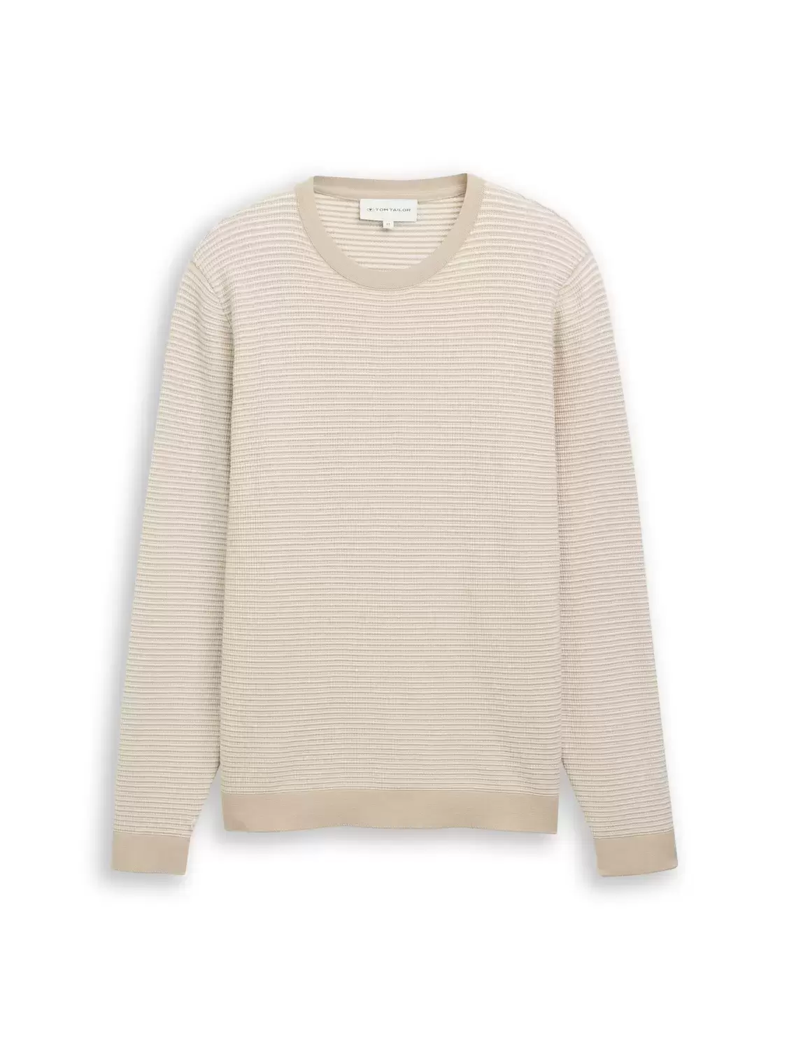 Striped crew neck pullover male