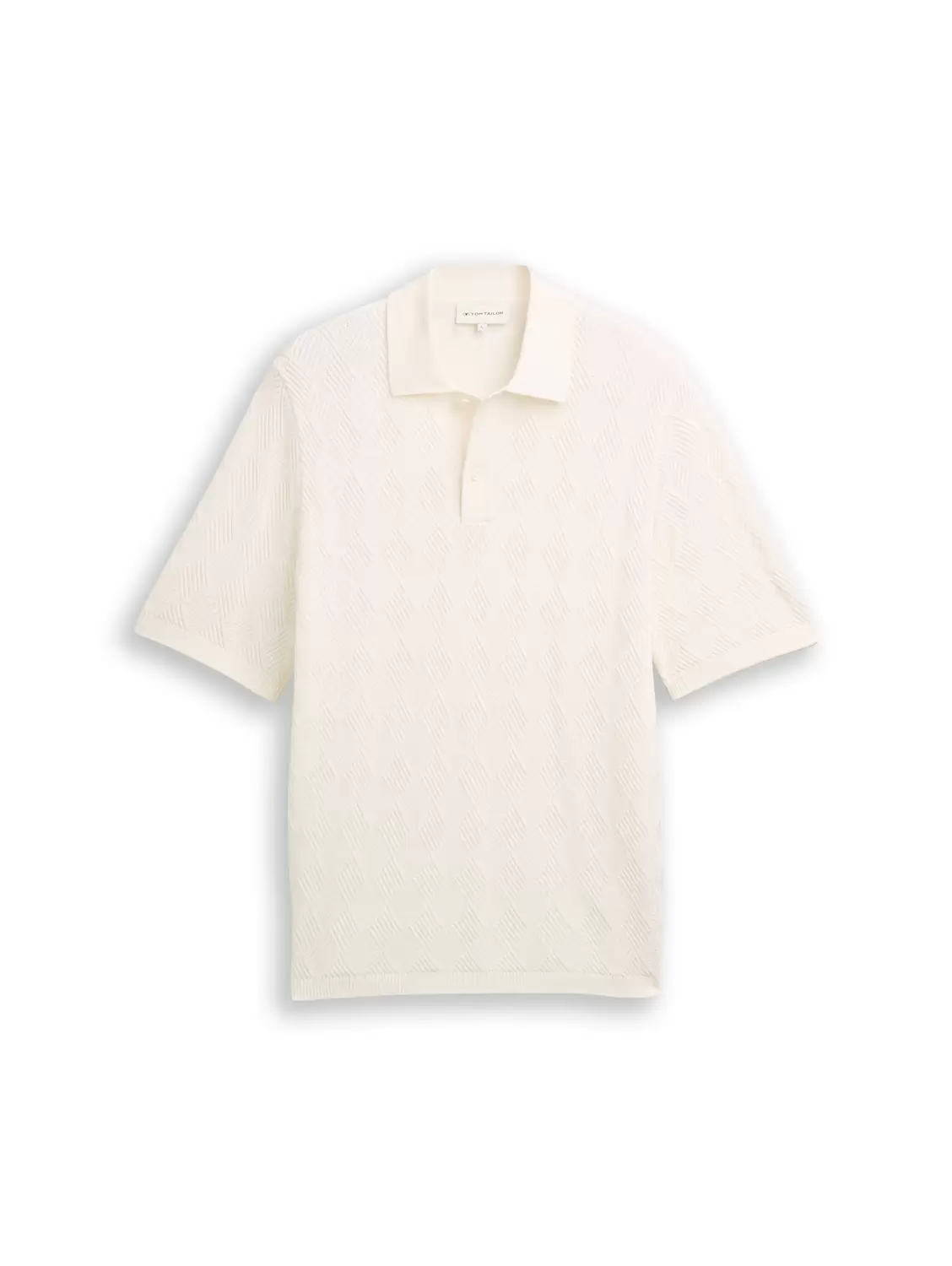open structure knit polo