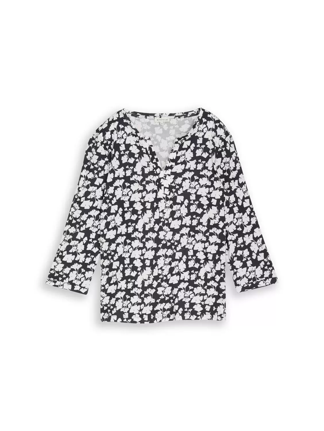 T-shirt henley alloverprint