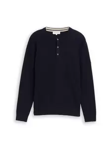 structured knit henley