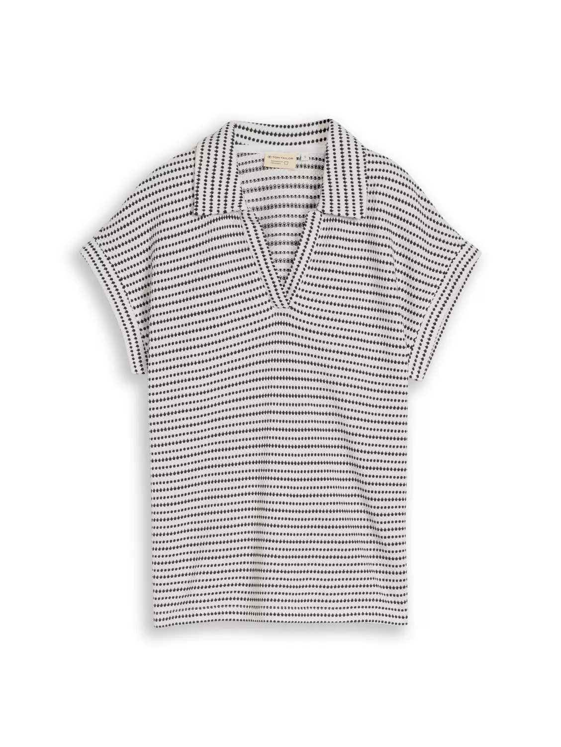 T-shirt structure open polo female