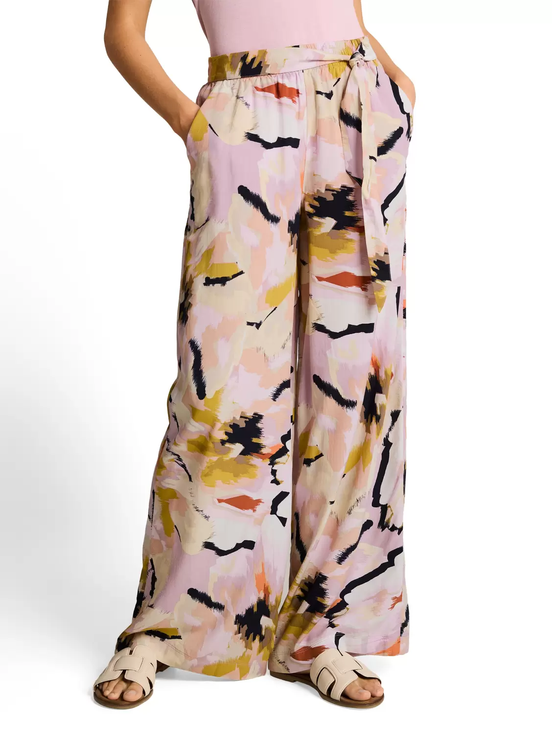 loose fit palazzo pants