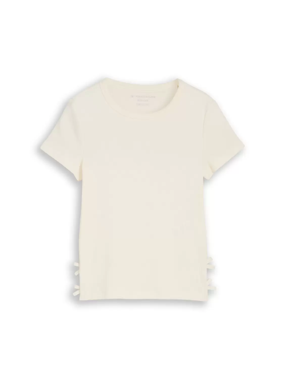 rib t-shirt with bows