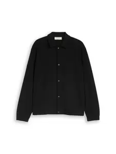 relaxed structured overshirt