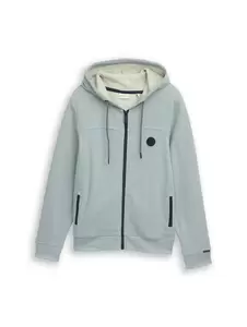 structured hoodie sweat jacket