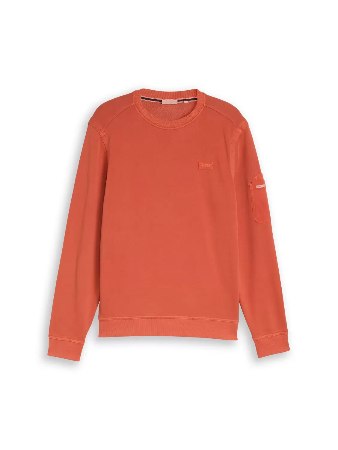 garment dyed crew-neck sweatsh
