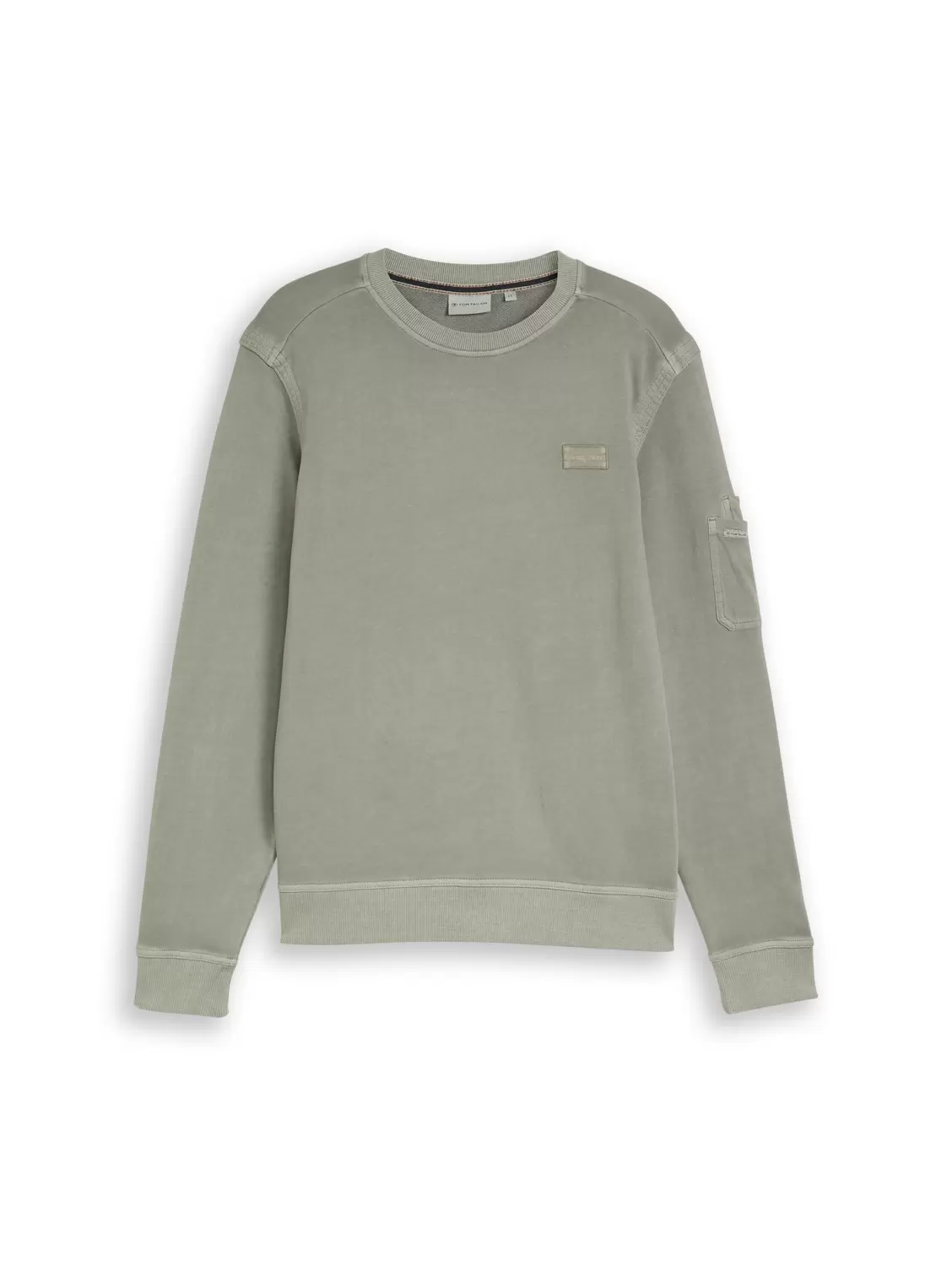 garment dyed crew-neck sweatsh