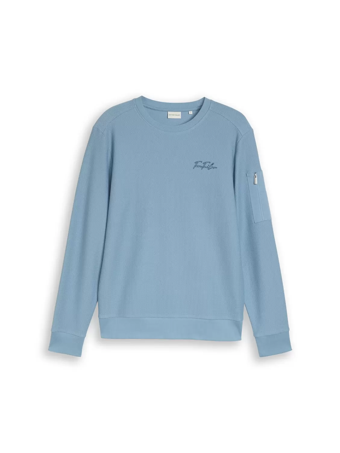 Structured crew-neck sweatshir male