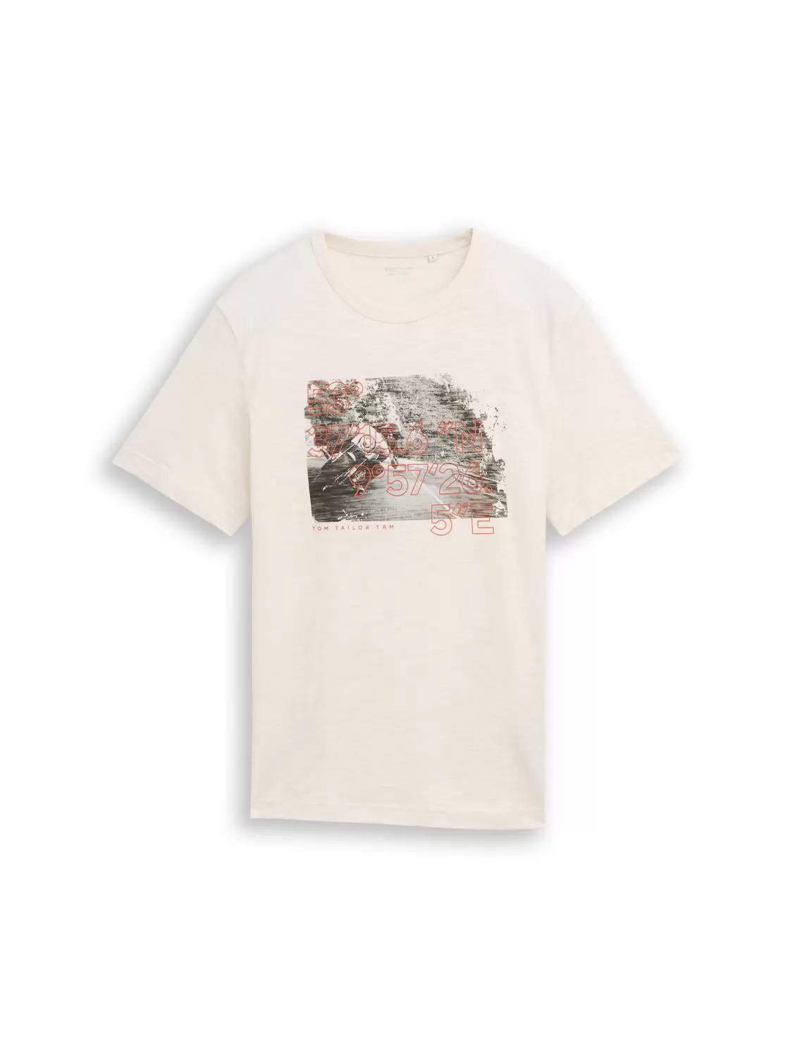 T-Shirt in Melange-Optik mit Fotoprint