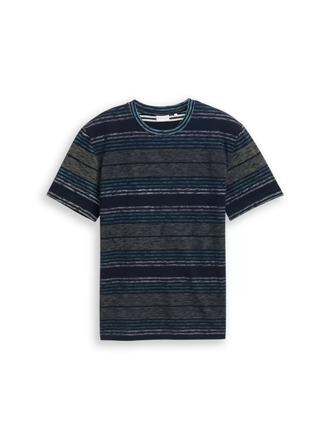 T-Shirt mit Inside-Out Streifenmuster