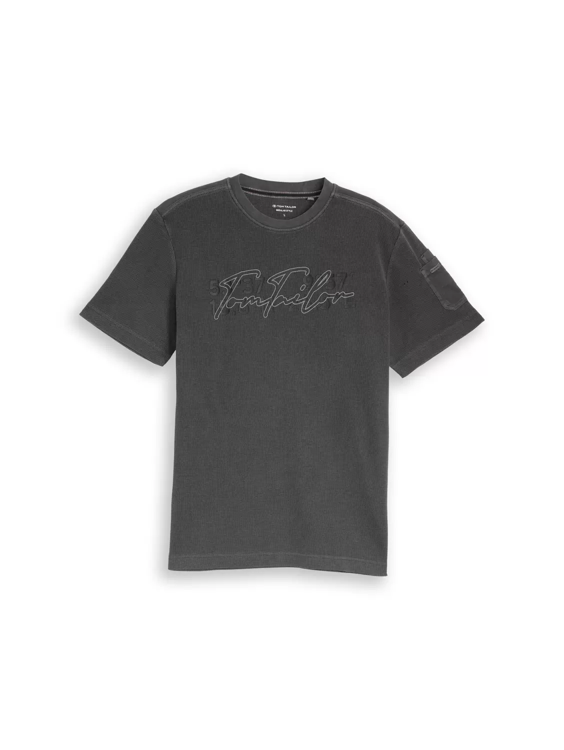 Structured garment dye t-shirt male