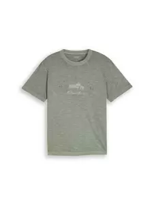 printed garment dye t-shirt