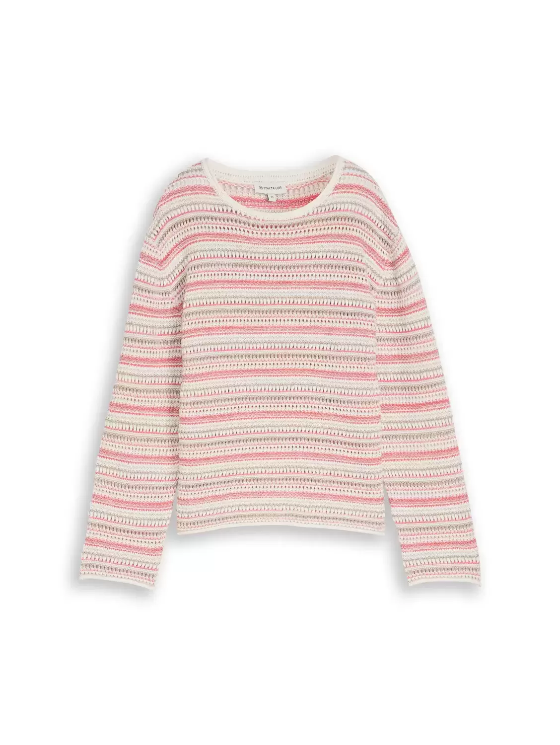 Knit structured stripe sweater female