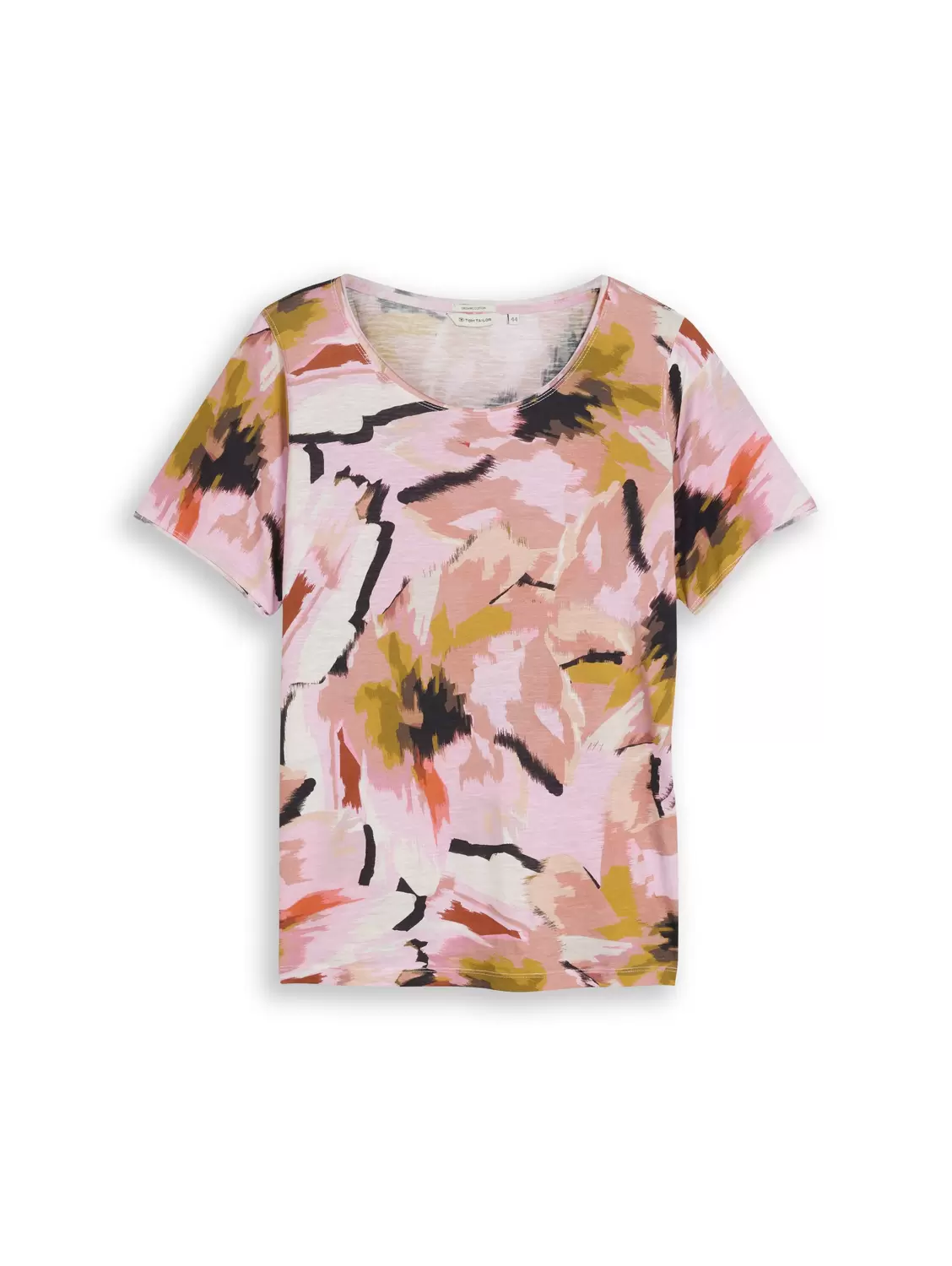 T-shirt slub jersey wide crew female