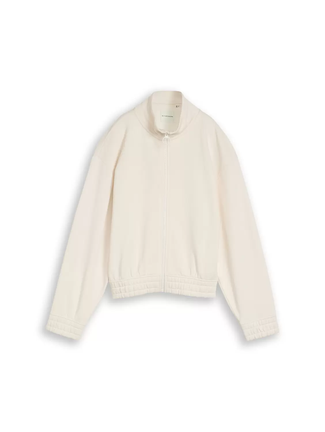 stand-up collar sweat jacket