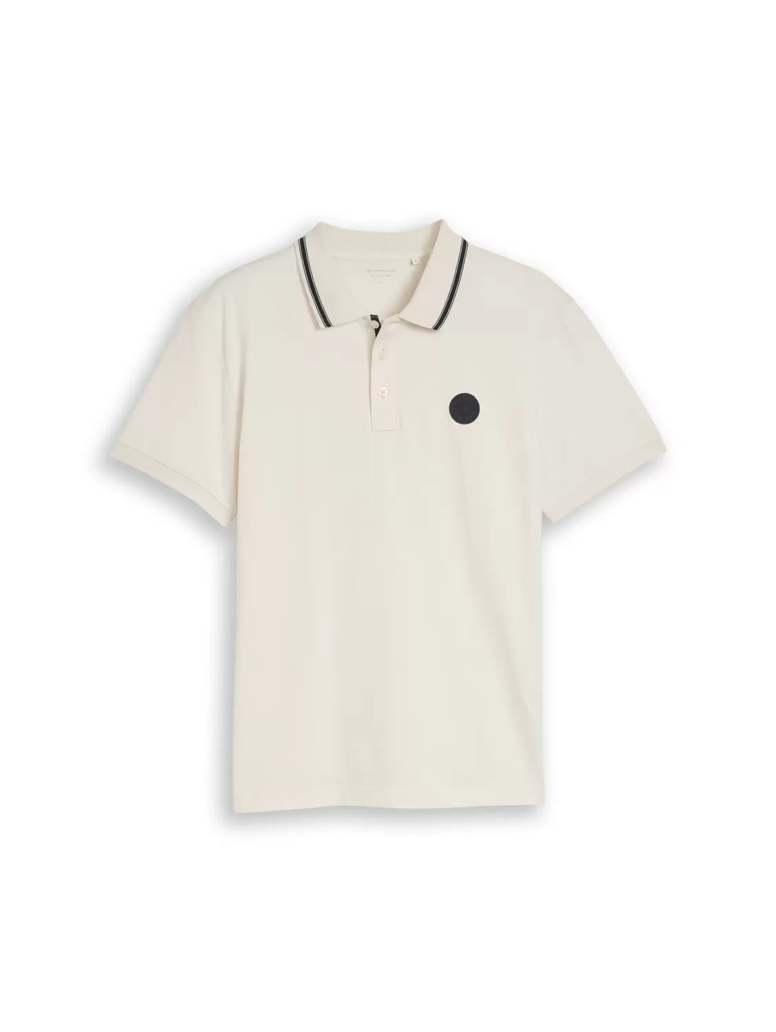 Jersey Poloshirt mit Logo-Badge